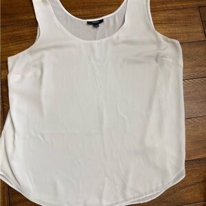 Alfani White Scoop Neck Sleeveless Shell Top